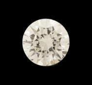 Loser Brillant 0.562 ct Getönt(P-R) Very LightYellow/p1,