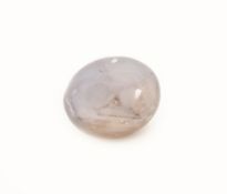 Loser Sternsaphir, ca. 11.11 ct, ovaler Cabochon