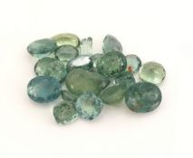 Lot 20 lose Turmaline, zus. ca. 12.31 ct, versch.