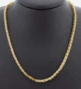 8 kt Gold Königskette, GG 333/000, L. ca. 80 cm,