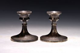 Paar Kerzenleuchter, Birmingham, um 1900, 925er Sterling