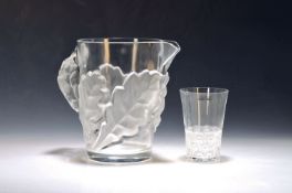 Großer Krug 'Chene', Lalique, 2.H.20.Jh., Marc Lalique,