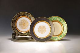7 Platzteller, Rosenthal Selb-Plössberg, 1950er-Jahre,