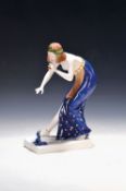 Porzellanfigur, Rosenthal, Schlangenbeschwörerin, Entw.