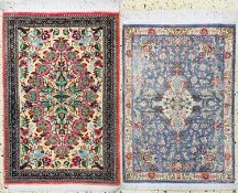 2 Lots Ghom Seide, Persien, Ende 20.Jhd, reine Naturseide,