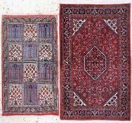 2 Lots Bidjar & Sarogh, Persien, Ende 20.Jhd, Wolle auf