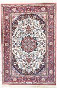 Esfahan fein, Persien, Mitte 20.Jhd, Korkwolle mit und auf
