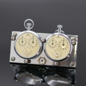 JUNGHANS Dashboard mit 2 Stoppuhren, Deutschland um 1960,