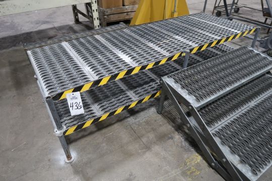Stationary Platform With Rails (3) Stationary Work Platforms. (2) 6