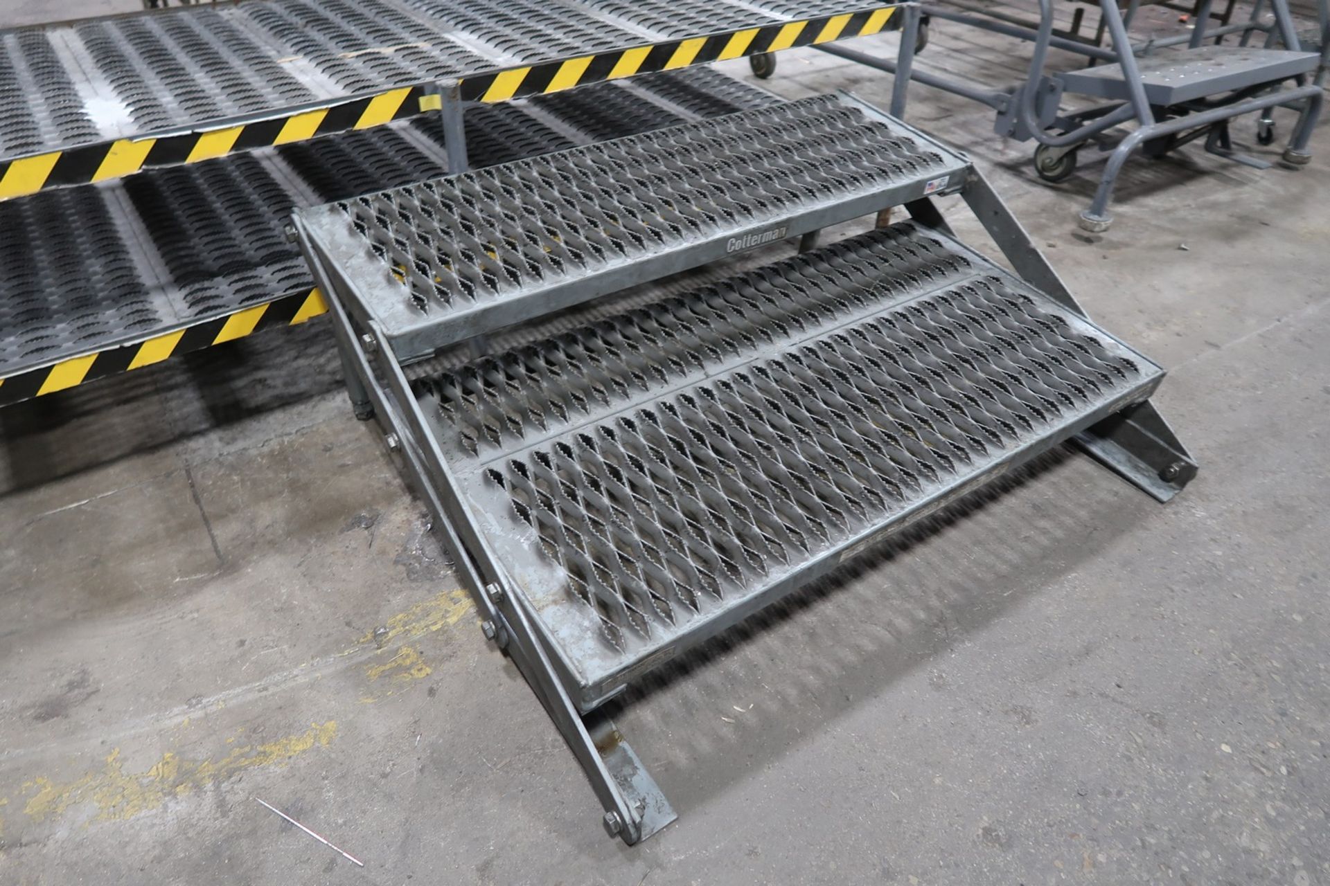 Stationary Platform With Rails (3) Stationary Work Platforms. (2) 6
