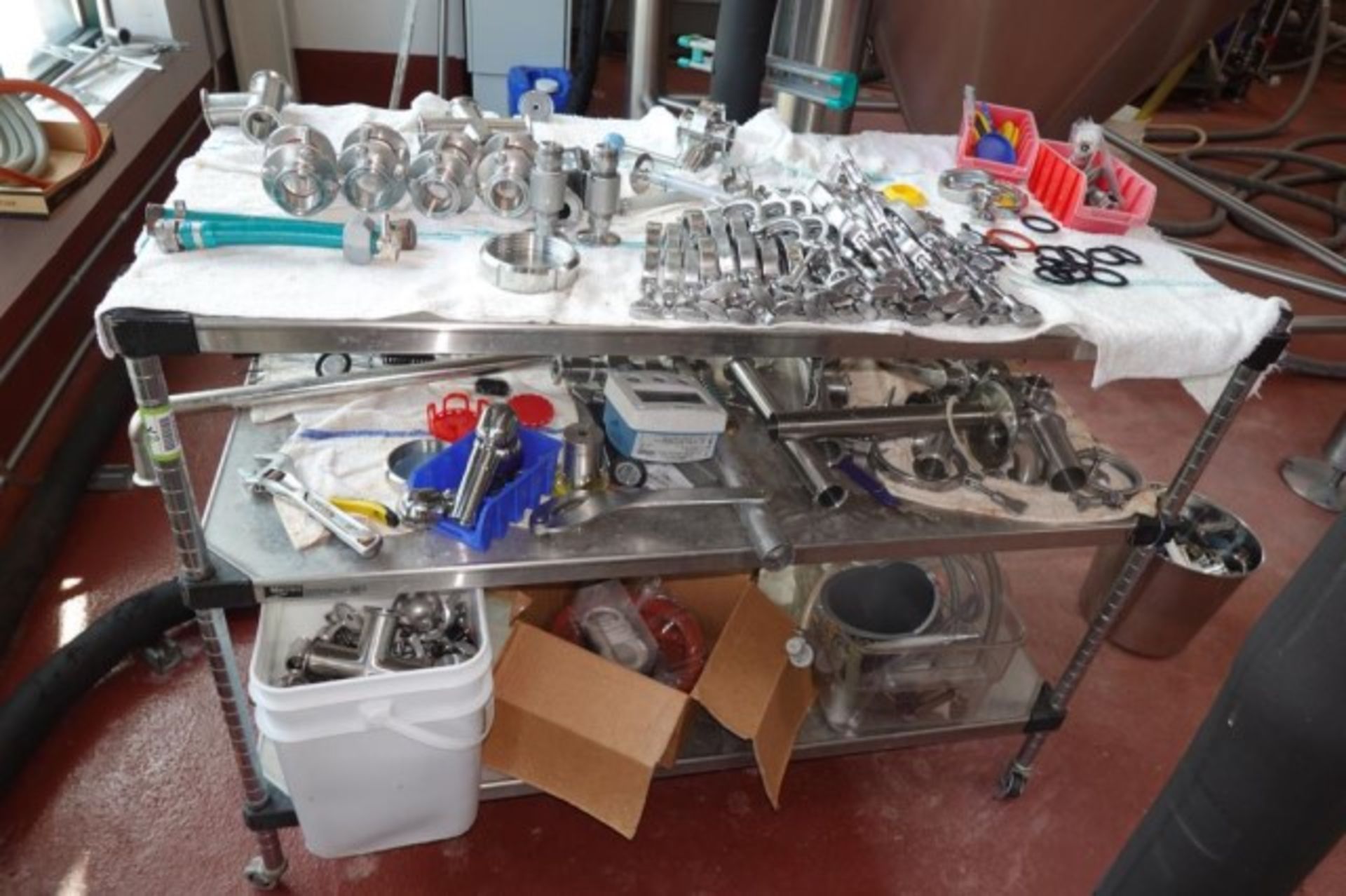 SS Clamps, Tubing, Digital Flow Meters