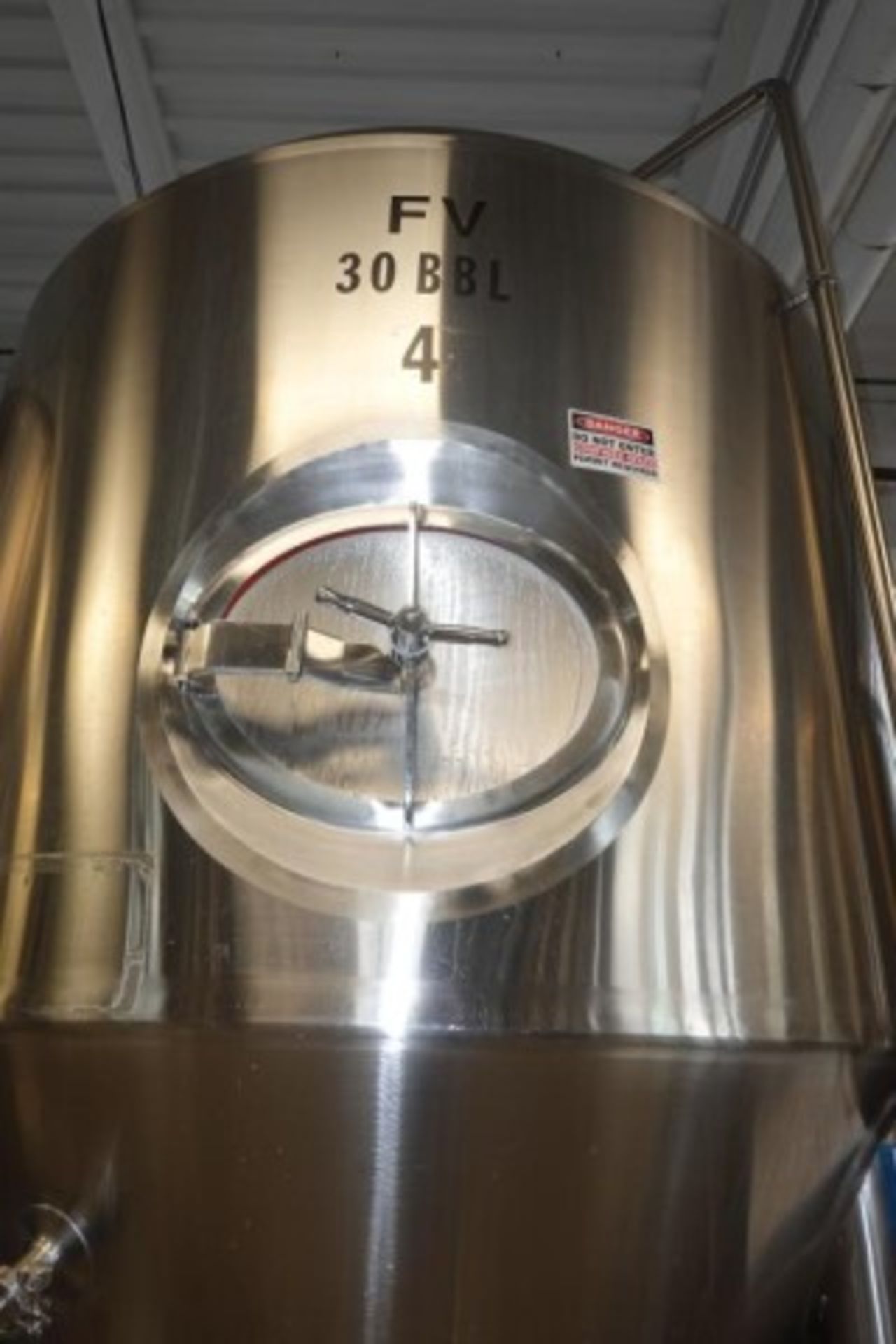 30 BBL SS Fermenter Tank - Image 8 of 11