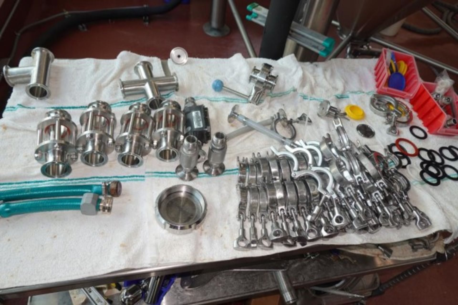 SS Clamps, Tubing, Digital Flow Meters - Image 2 of 16