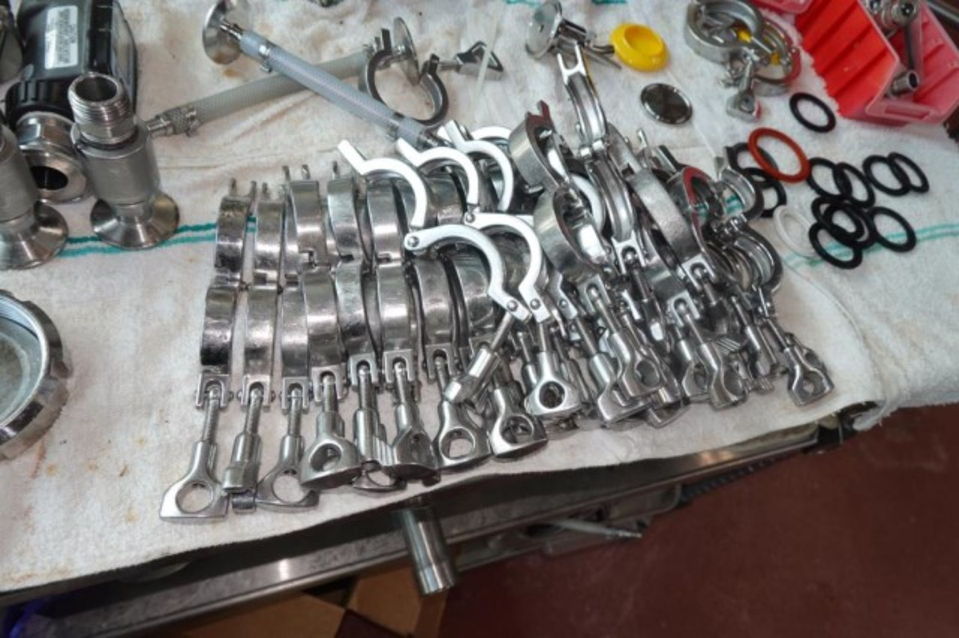 SS Clamps, Tubing, Digital Flow Meters - Image 6 of 16