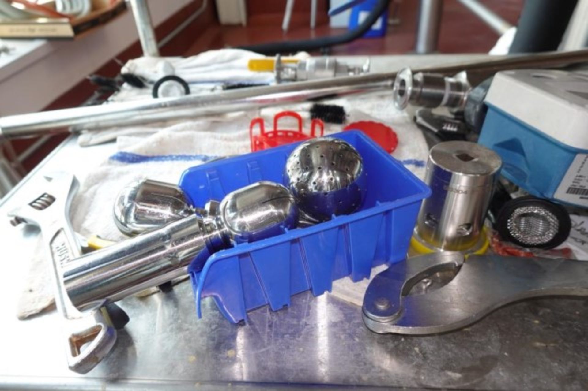 SS Clamps, Tubing, Digital Flow Meters - Image 8 of 16