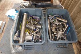 Assorted SS Valves & Vacuum Fittings
