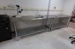 8 Stainless Steel Tables