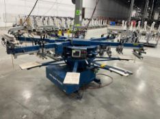 M&R Sportsman Six Color Screen Printing Press