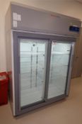 Lab Refrigerator, Double Sliding Glass Doors