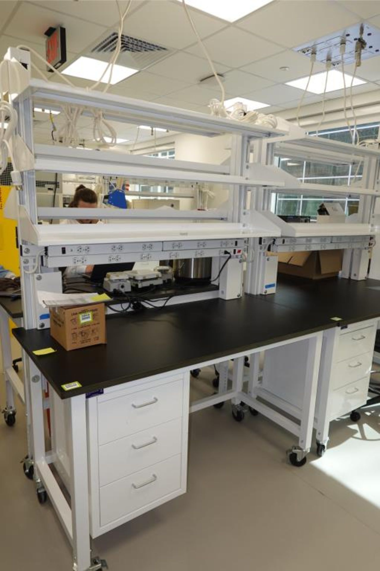 Mobile Lab Rack Phoenix Workstations (Made in USA) Mobile Laboratory Workstation Bench ...