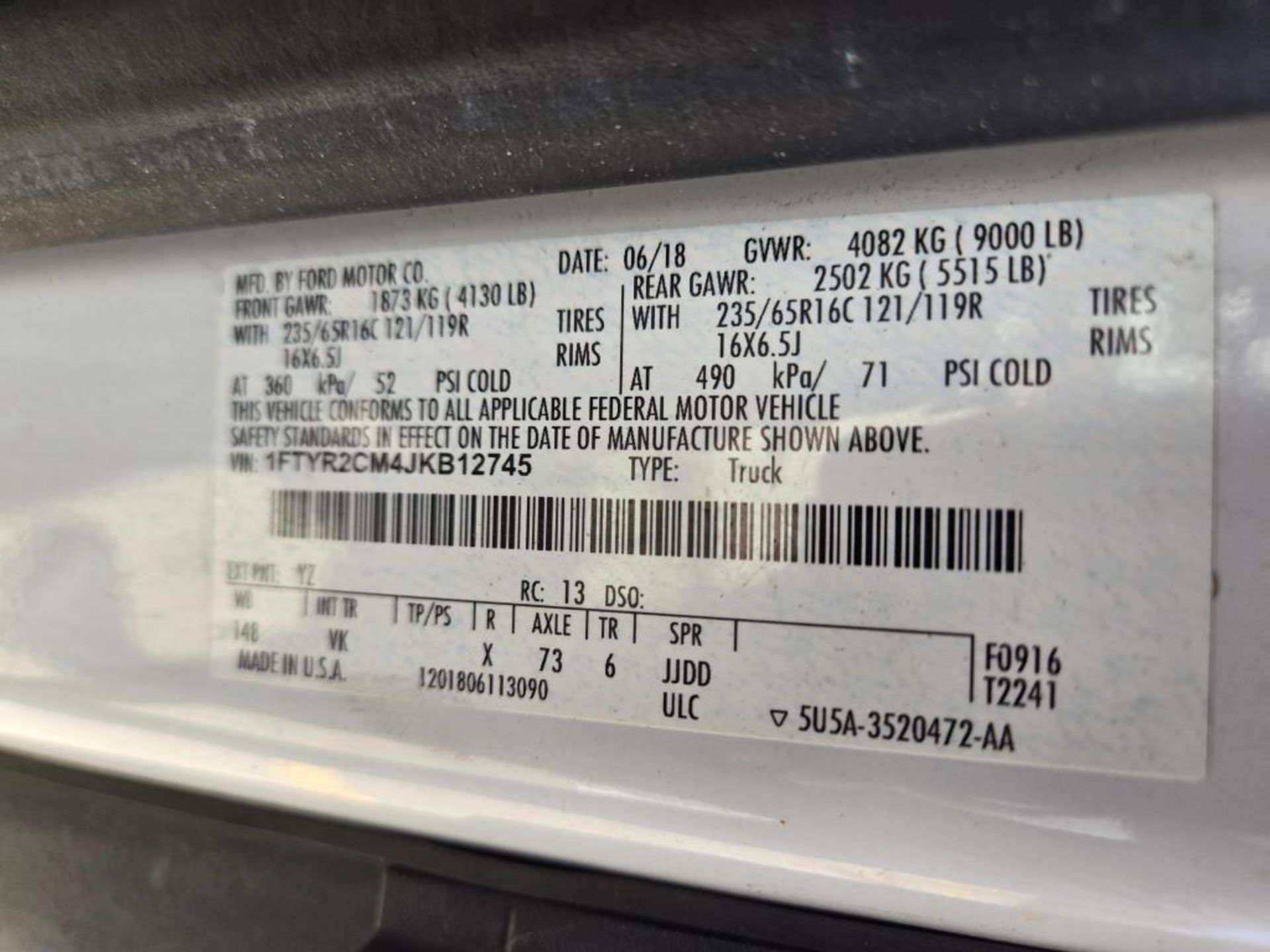 2018 Ford Transit 250 Van - Image 21 of 30