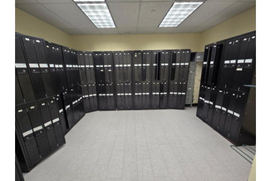 Dociment Locker Lot Includes (20) Sections of Documents Lockers, 4 Lockers per Section ...