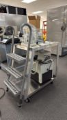 Material Cart w/ 3-Step Ladder