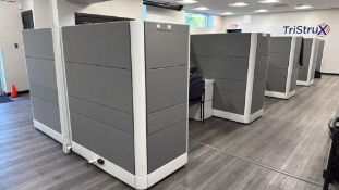 Eight Person Cubicle Workstation