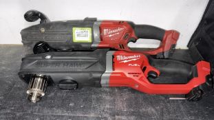 Milwaukee Super Hawg Cordless Right Angle Drills
