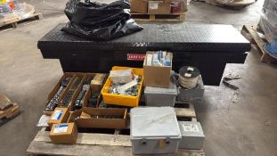 Truck Bed Toolbox w/ Assorted Brackets