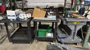 Utility Carts w/ Various Consumables