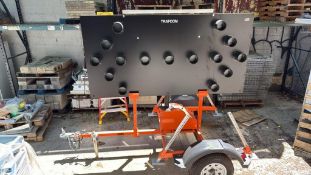 Portable Highway Traffic Arrow Sign Trailer