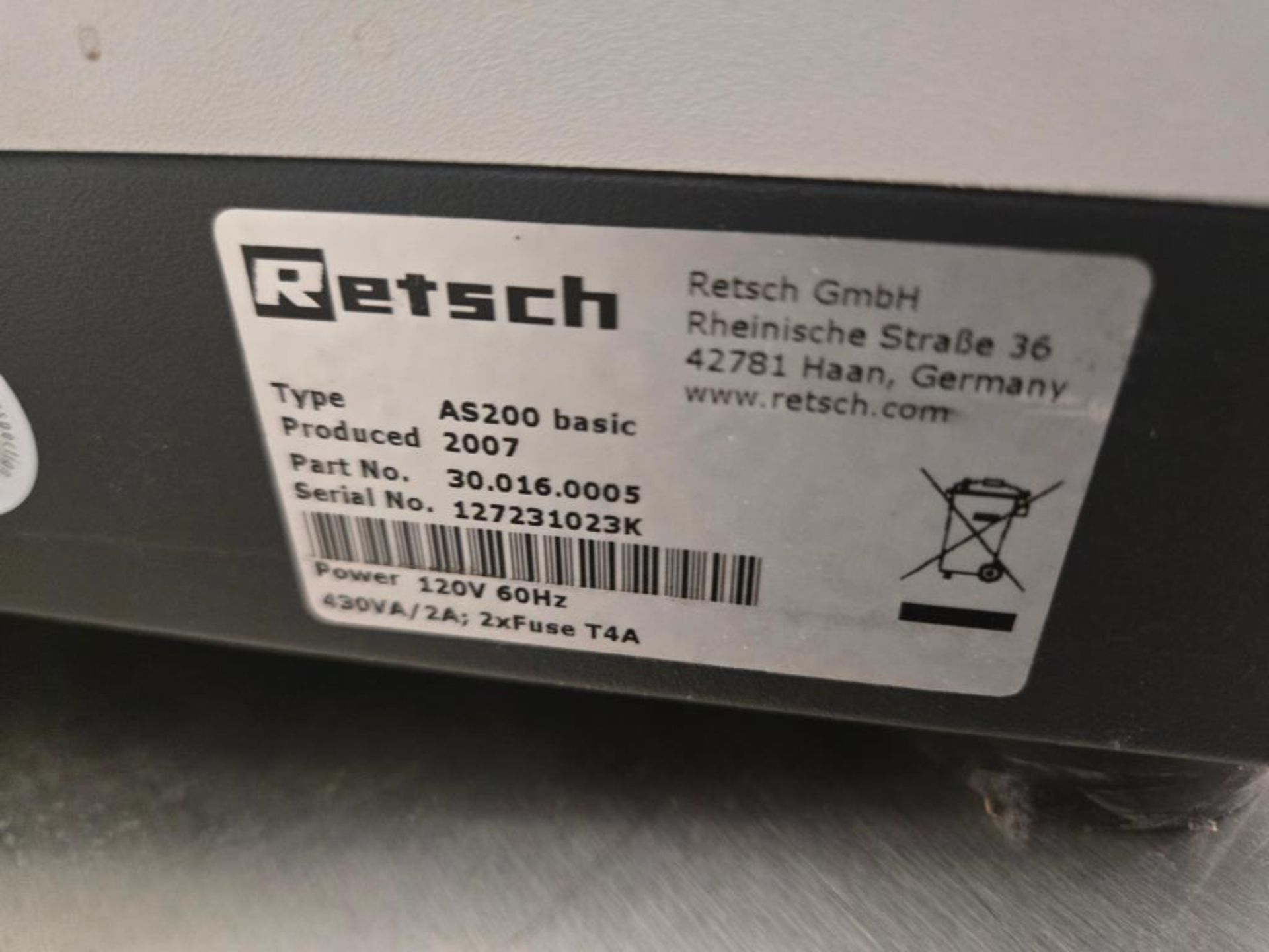 Retsch Sieve Shaker - Image 8 of 8
