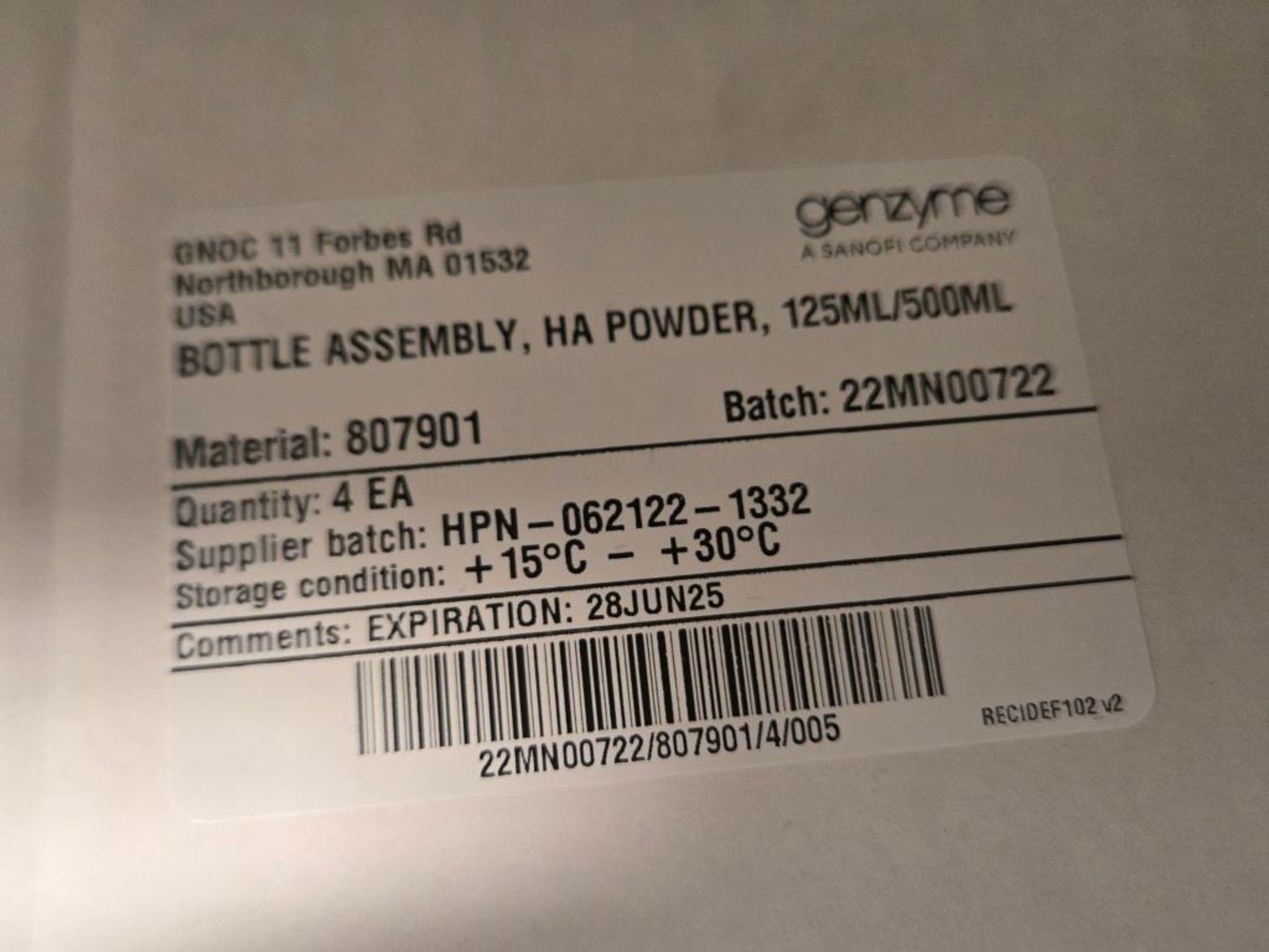 Genzyme Lab Bottles - Image 5 of 8