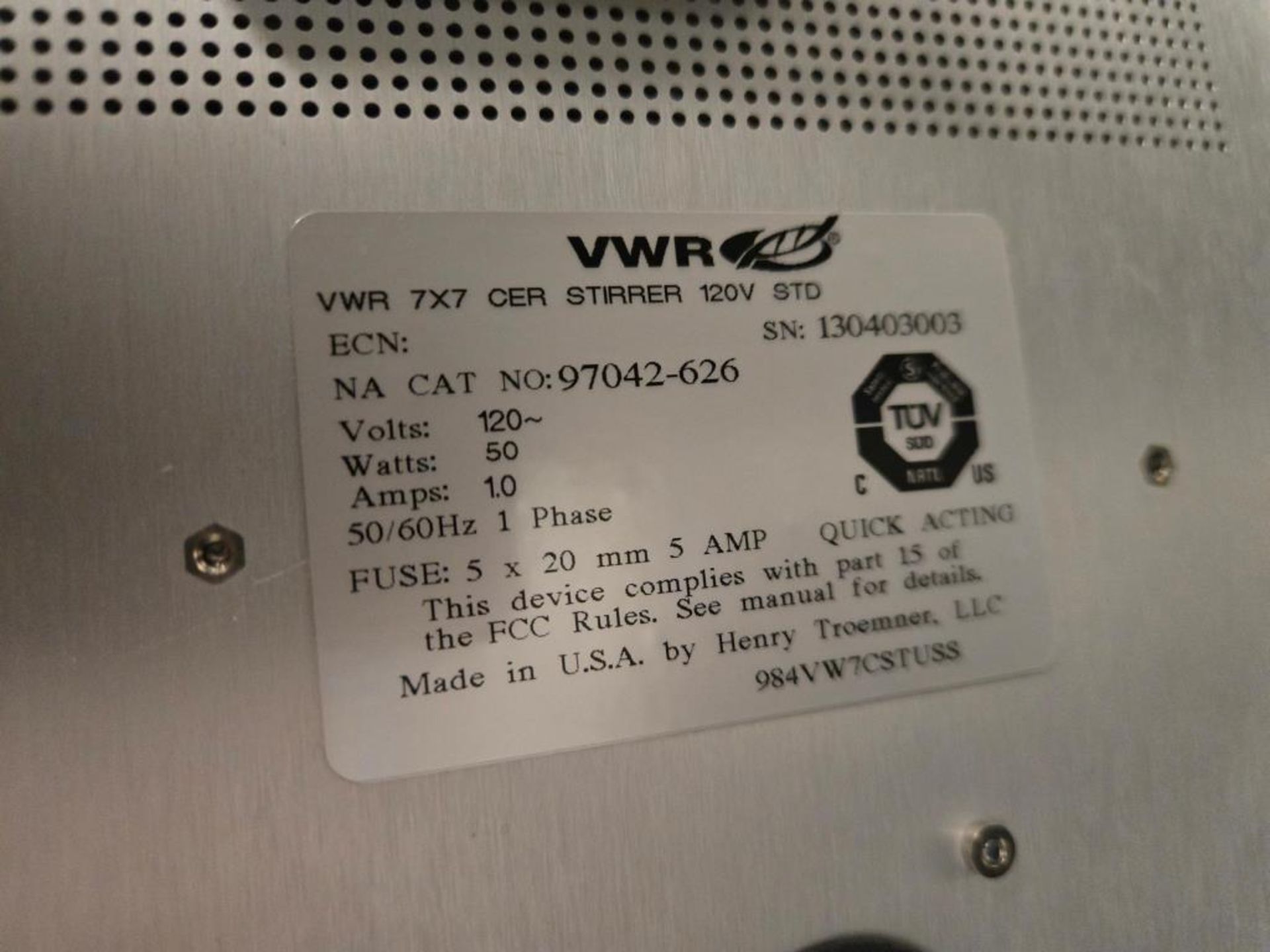 VWR Stirrer - Image 4 of 4