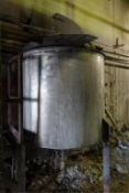 500 Gallon Stainless Steel Caustic Water Kettle