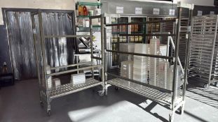 Mobile Poly Storage Rack Carts