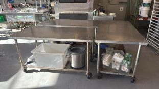 2-Tier Stainless Steel Tables