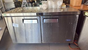 Commercial Restaurant 2-Door Undercounter Freezer