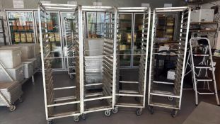 Aluminum Bakery Pan Racks