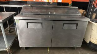 True 2-Door Refrigerated Deli Prep Table