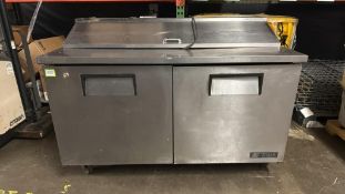 True 2-Door Refrigerated Deli Prep Table