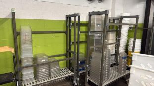 Mobile Poly Storage Rack Carts