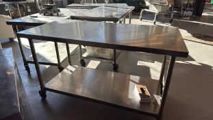 2-Tier Stainless Steel Tables