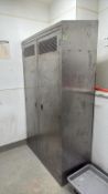 SS 2-Door Mop Sink Cabinet