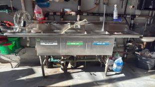 3-Compartment SS Commercial Sink