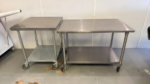 2-Tier Stainless Steel Tables