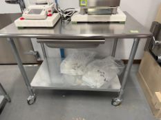 Stainless Steel Table On Casters