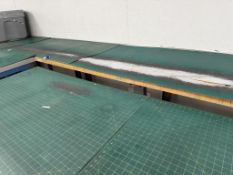Global Industrial 9 Ft. Wood Benches