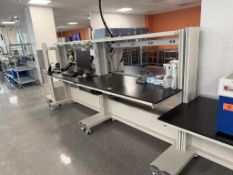 Rolling Lab Benches w/Electricity Outlet Bars